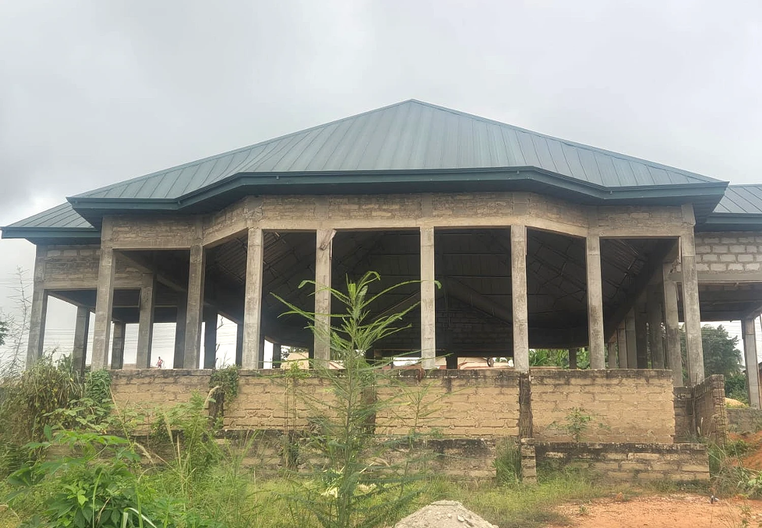 Construction of Catholic Church at Homase in Ashanti Region - Ground and concrete works 03