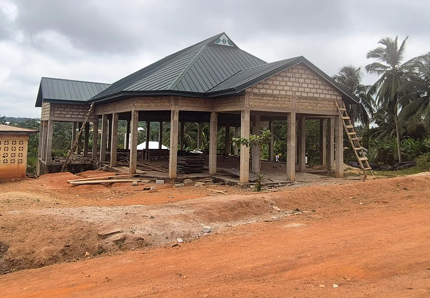 Construction of Catholic Church at Homase in Ashanti Region - Structure progress 04