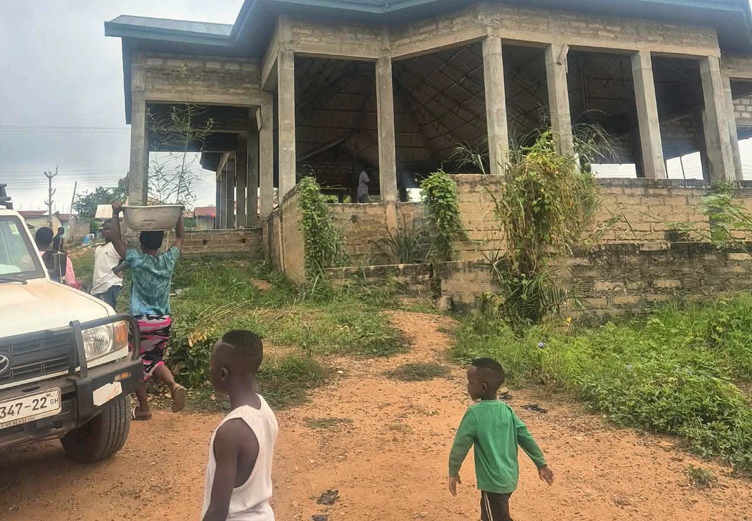Construction of Catholic Church at Homase in Ashanti Region - Finishing and completion view 06