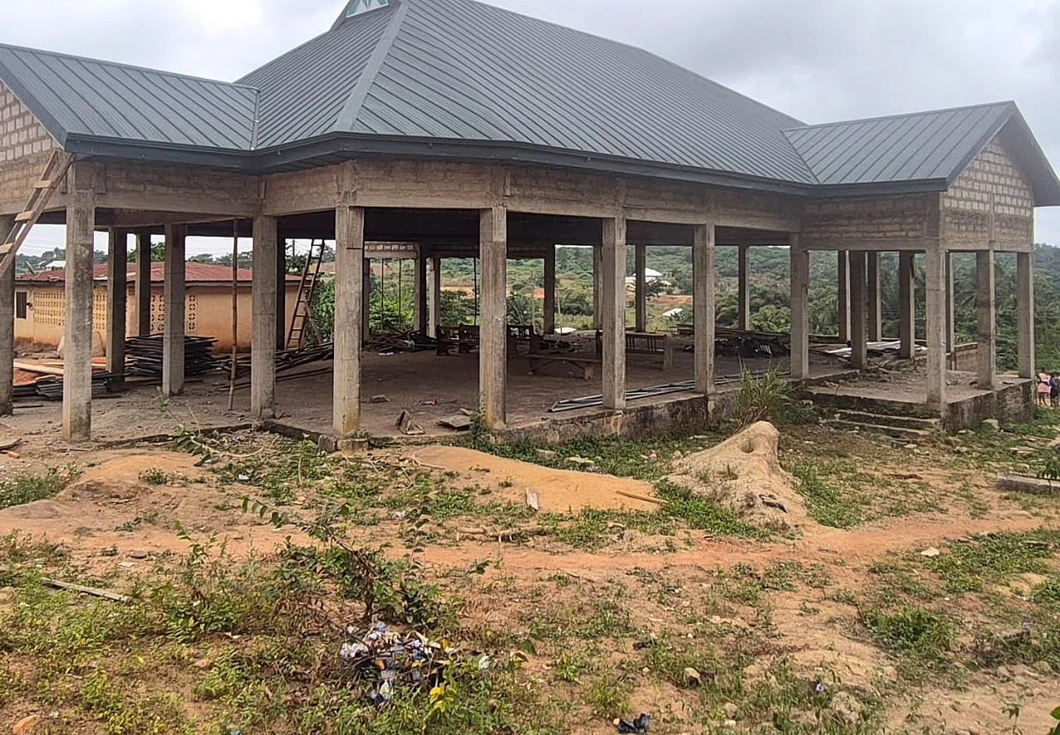 Construction of Catholic Church at Homase in Ashanti Region - Finishing and completion view 07