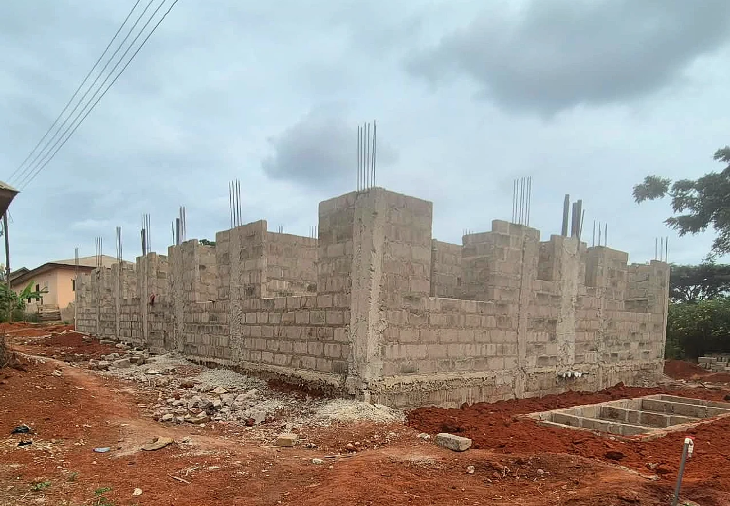 Construction of 3storey of 6units of 2bedroom apartments at James Town- Techiman - Roofing and shell detail 04