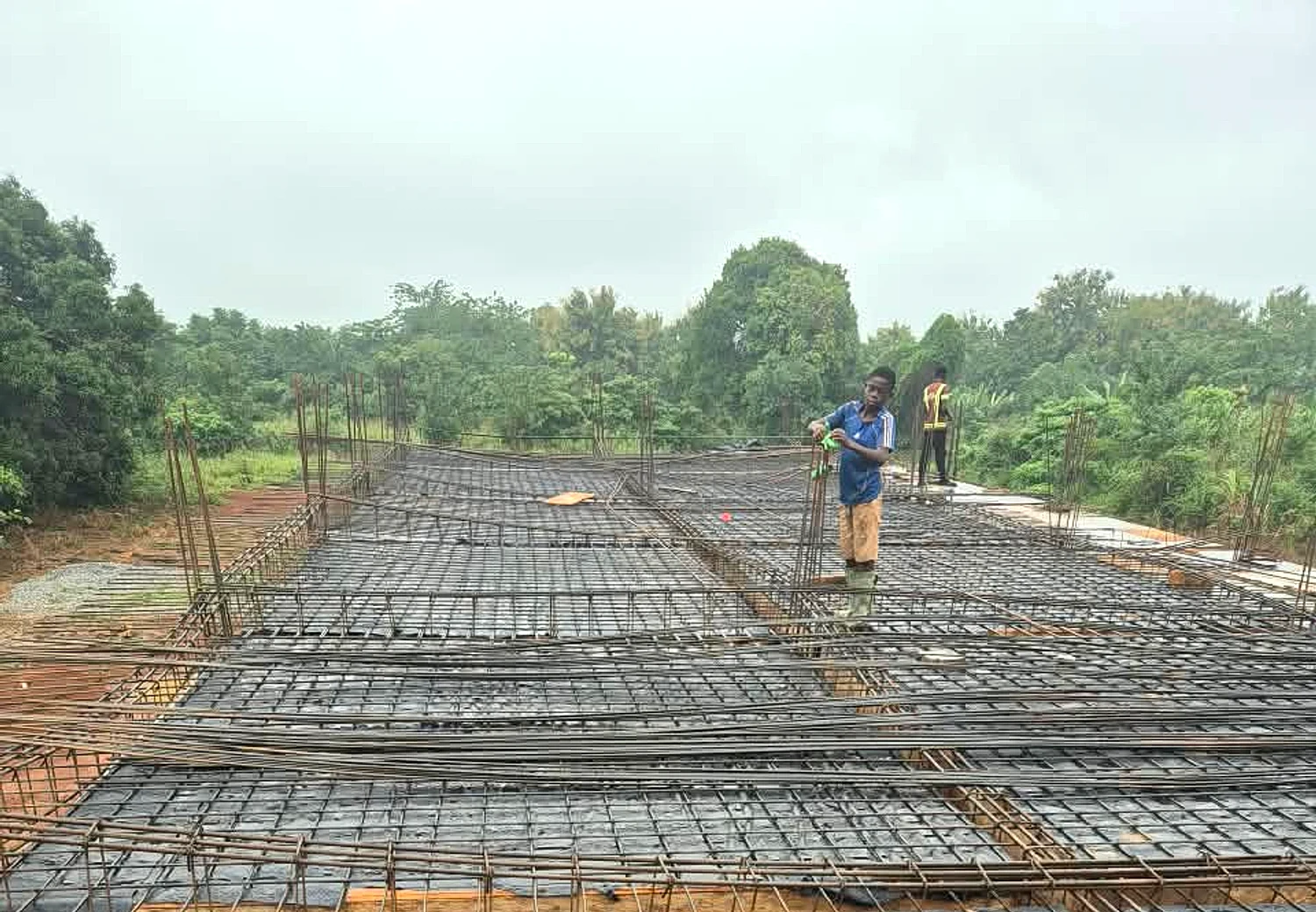 Construction of 3Unit Classroom block For OLA Prepare School at Techimantia - Structure progress 06