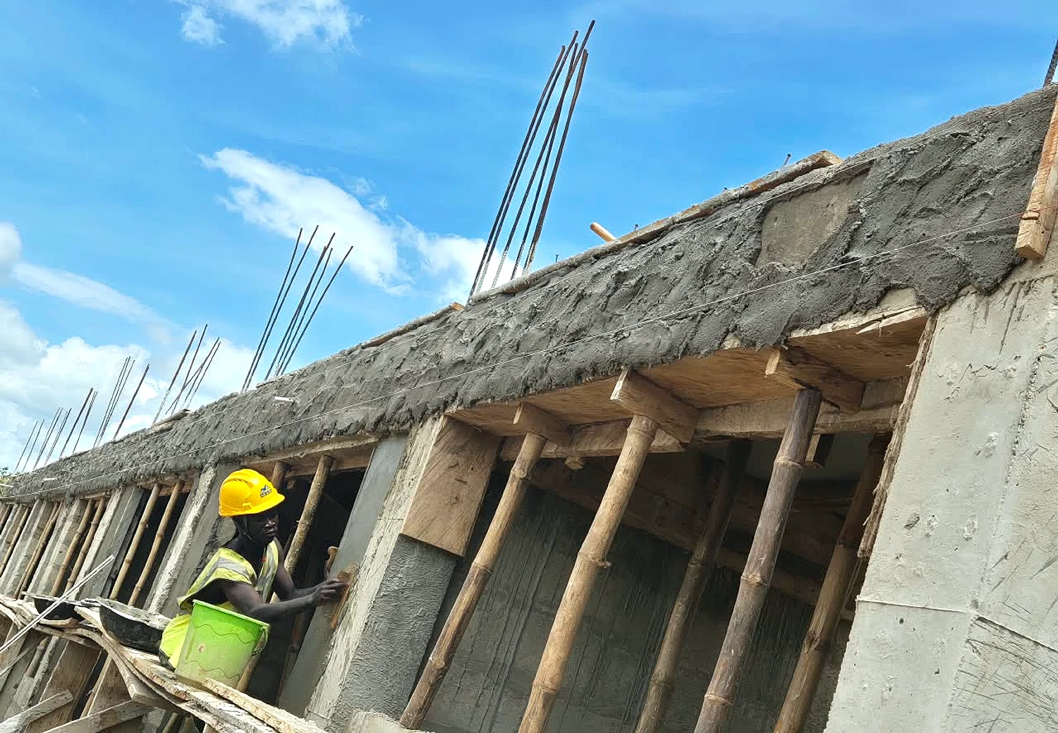 Construction of 3Unit Classroom block For OLA Prepare School at Techimantia - Roofing and shell detail 10