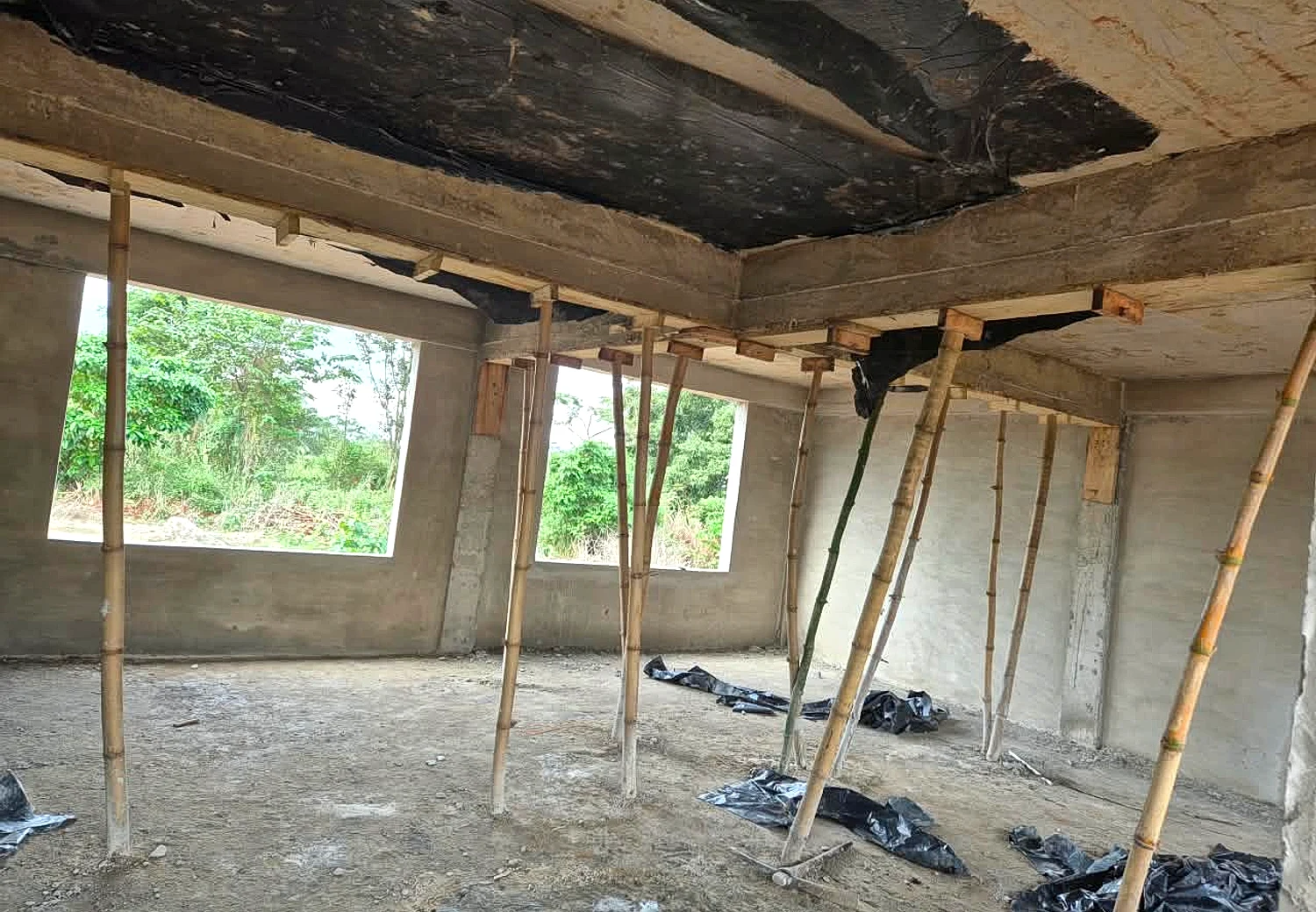 Construction of 3Unit Classroom block For OLA Prepare School at Techimantia - Finishing and completion view 13