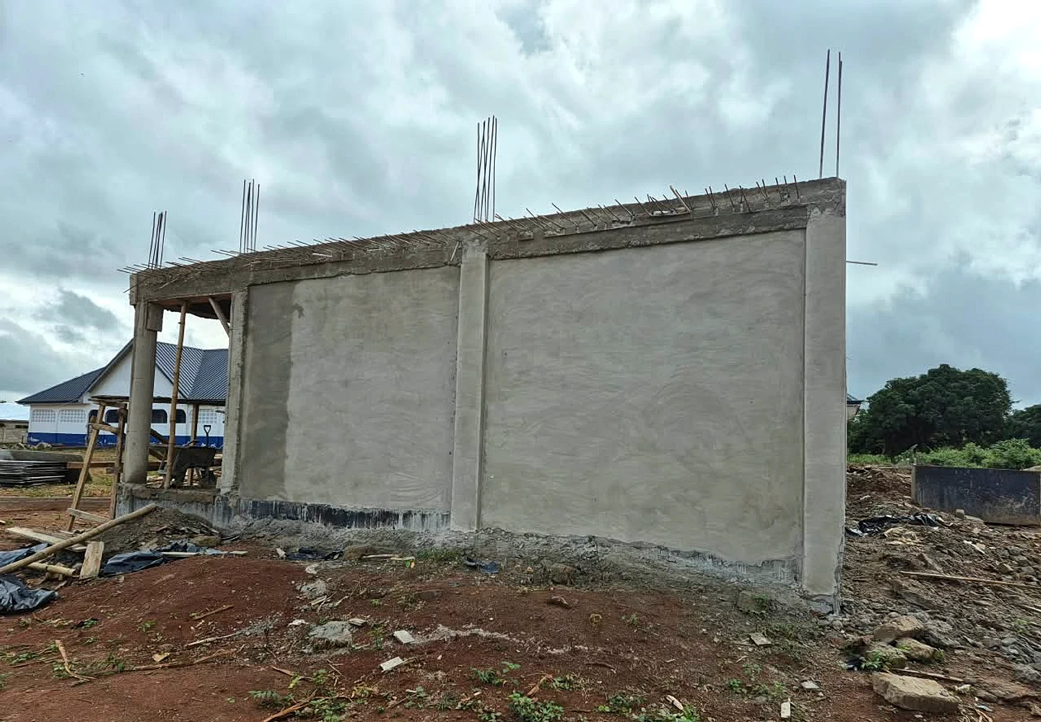 Construction of 3Unit Classroom block For OLA Prepare School at Techimantia - Finishing and completion view 14