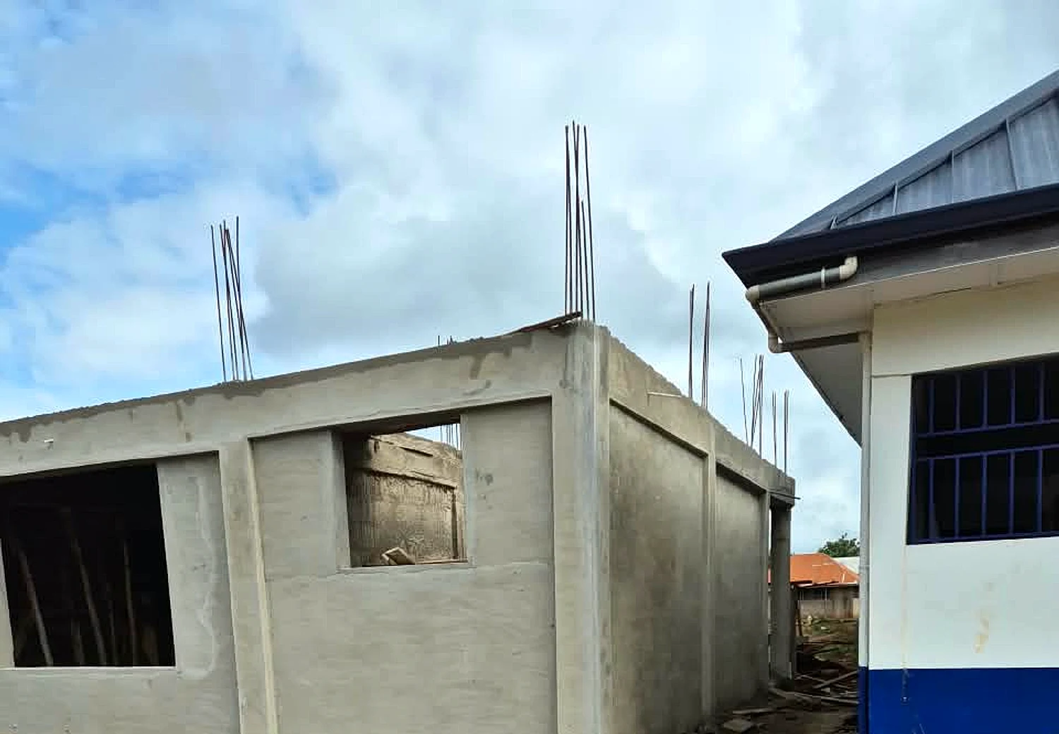 Construction of 3Unit Classroom block For OLA Prepare School at Techimantia - Finishing and completion view 15