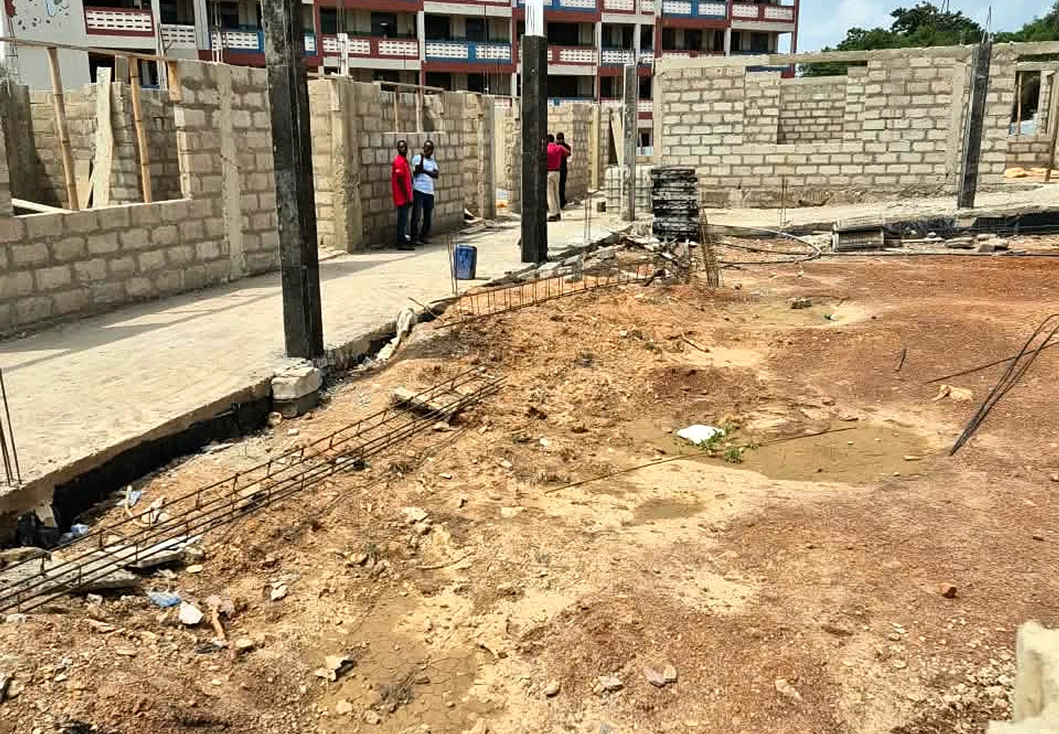 Construction of 9unit classroom blocks as creche for UENR BASIC SCHOOL at Sunyani - Finishing and completion view 12