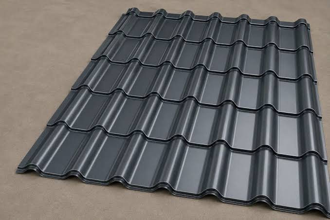 Black Step Tile Roofing Sheet